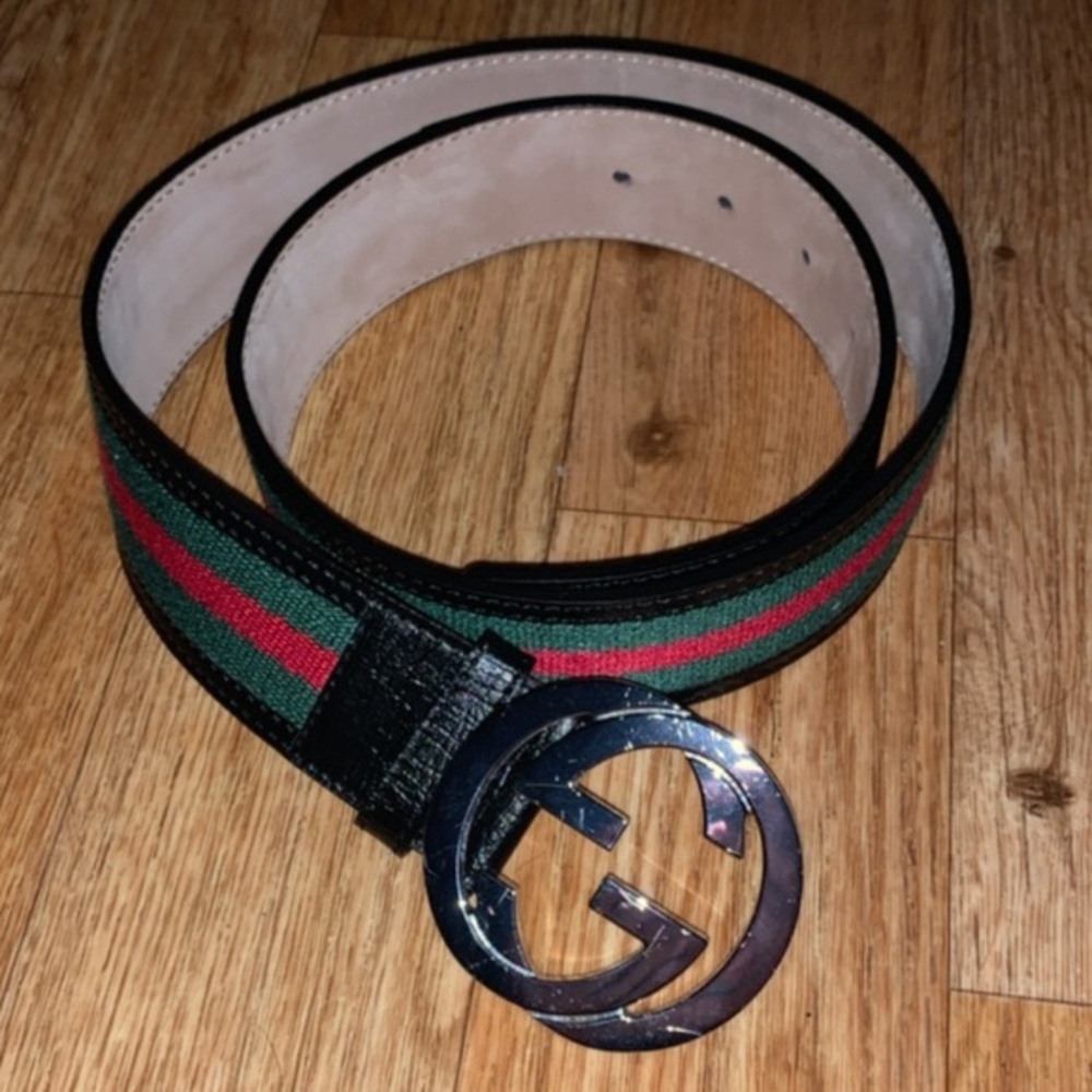 Green Gucci Belt
